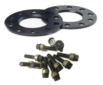 Porsche Cayman 987 2005- (5x130) (5mm/sida) Svart Spacers H&R